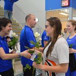 Bloemen voor Swol vanwege promotie